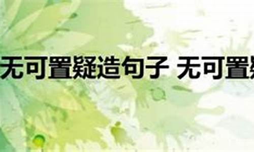 用无可置疑造句子二年级-用无可置疑造句子